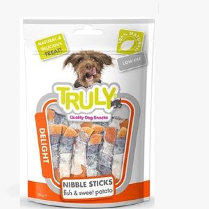 تشویقی سگ ترولی (ونپی) مدل استیک ماهی و سیب زمینی ، Nibble Sticks وزن ۹۰ گرم